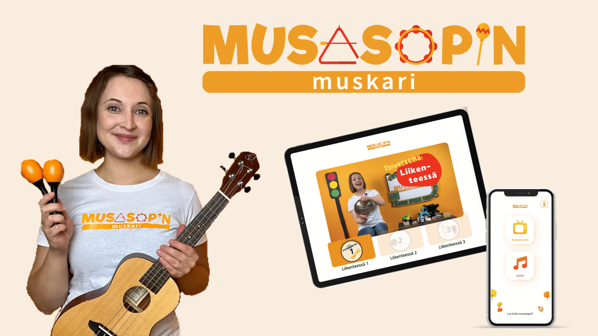 Muskarisovellus lapsille - Uusia videoita joka viikko - Musasoppi